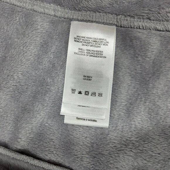 Mountain Hardwear Vest Womens Small Gray Classic Pyxis Fleece Furry Soft Zip Up - Picture 8 of 10